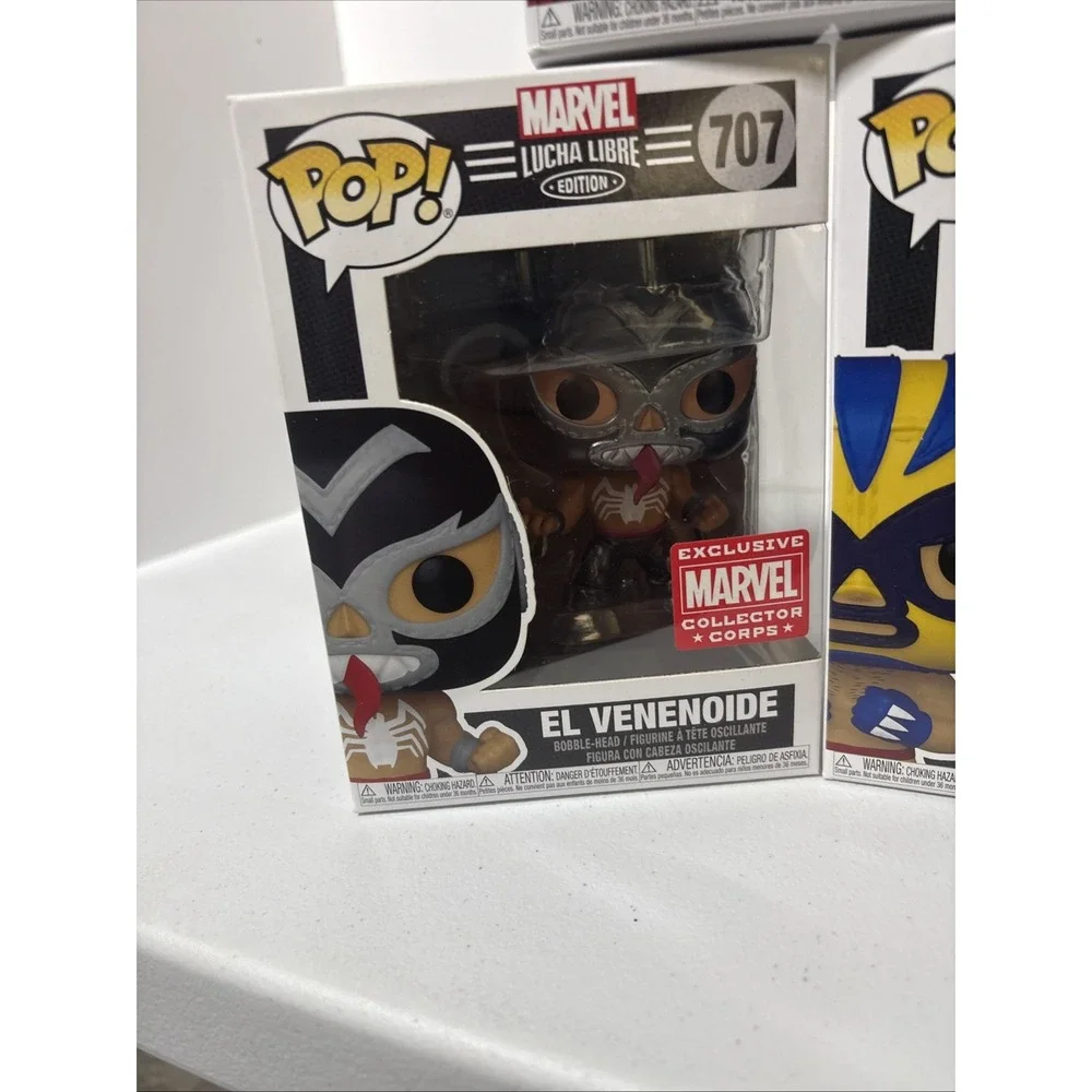 Funko Pop! X3 Marvel Lucha Libre El Venenoide 707 El Aracno 706 El Animal 711
